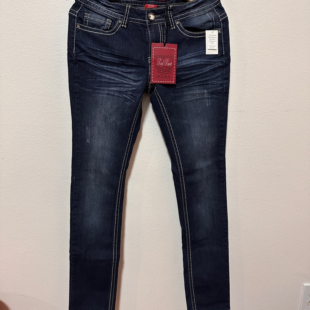 YMI Dark Blue Skinny Jeans for Women